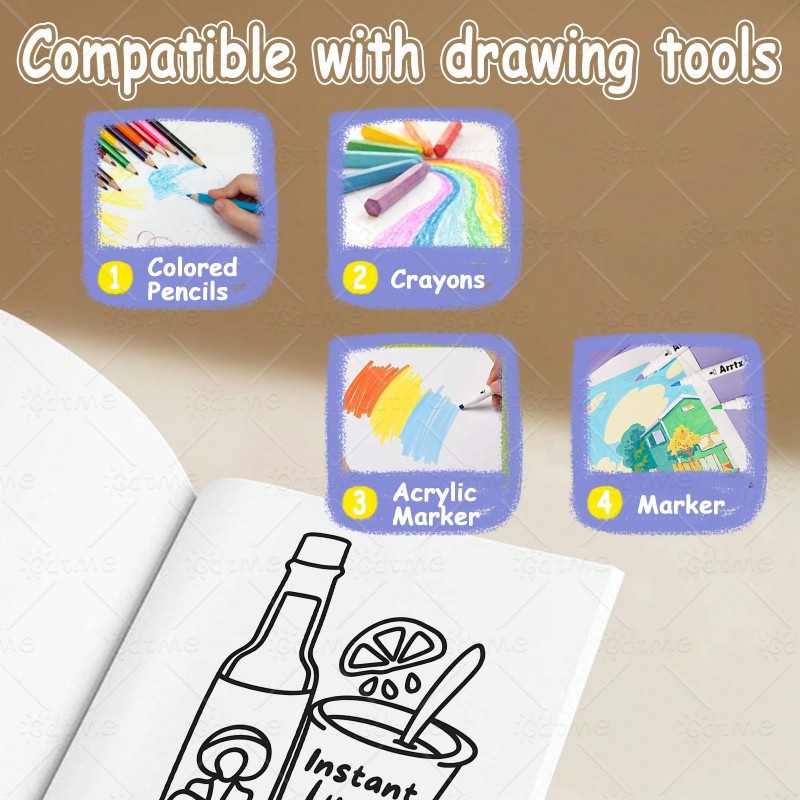 كتاب تلوين الوجبات الخفيفة الم - مراجعة Food And Snacks Coloring Book Bold And Easy وسعره