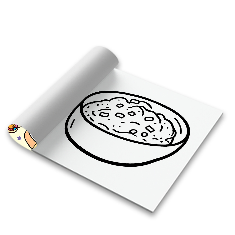 كتاب تلوين سهل وجميل بتصميمات  - مراجعة Food And Snacks Coloring Book Bold And Easy وسعره