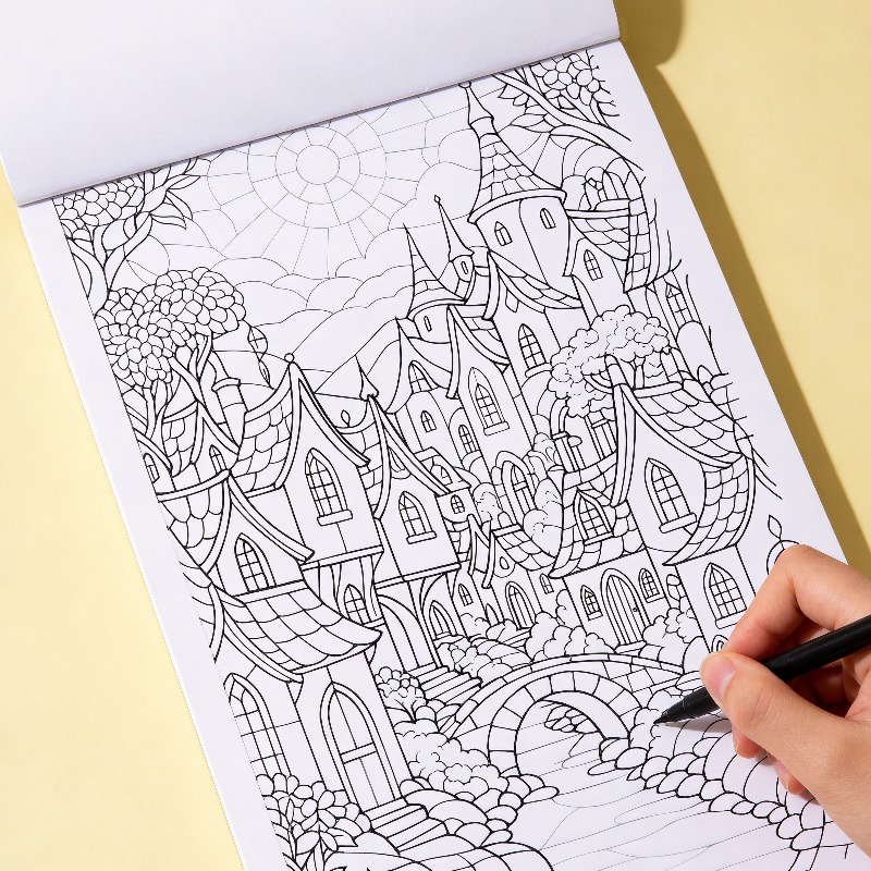 كتاب تلوين يدوي الصنع للبالغين - مراجعة Food And Snacks Coloring Book Bold And Easy وسعره